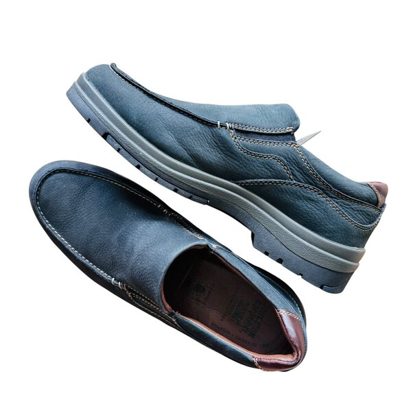 Johnston & Murphy XC4 Cahill Moc Venetian Slip On Comfy Shoe Leather Waterproof - Picture 1 of 15